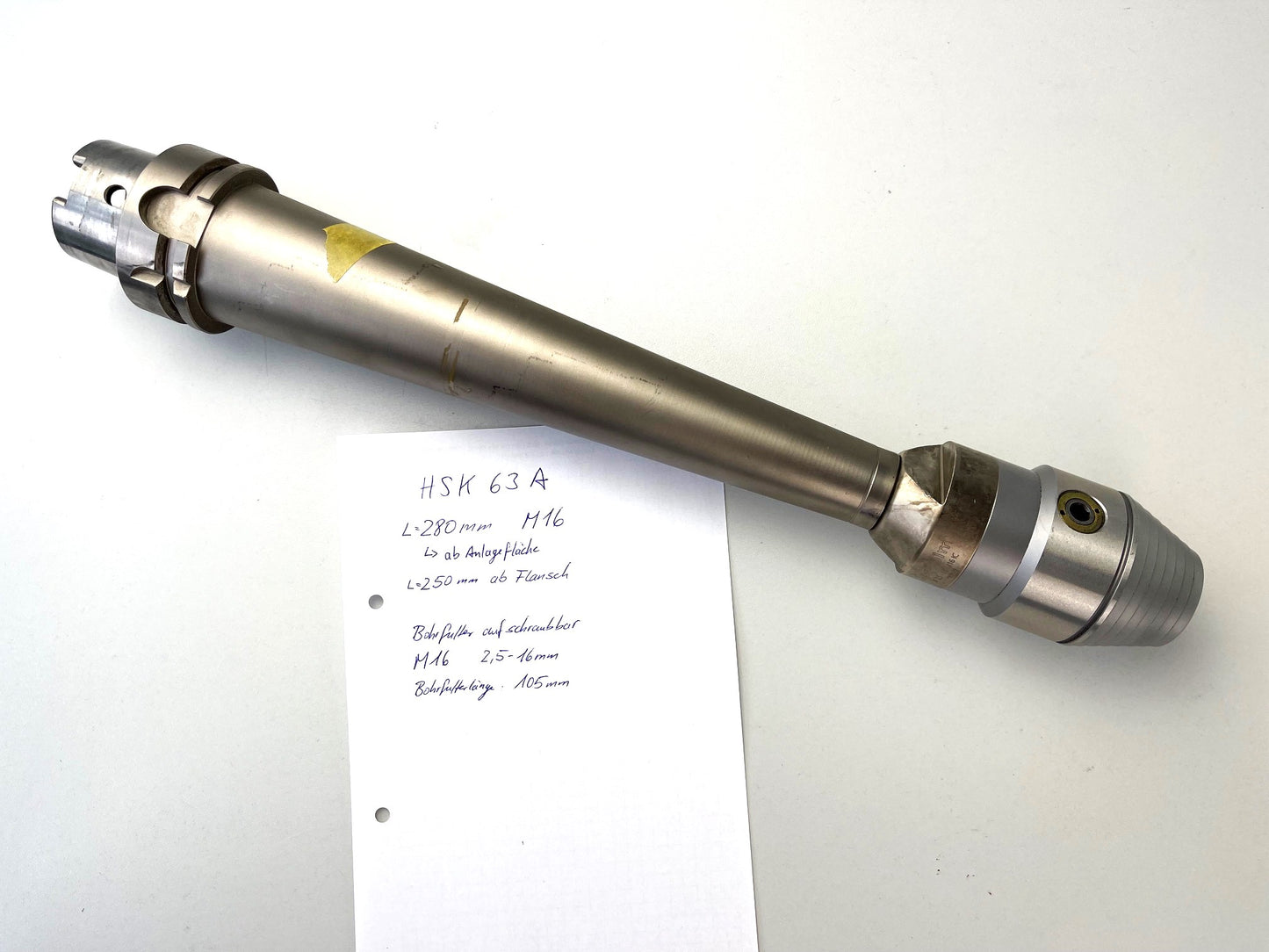 Kurz Bohrfutter M16 einschraubbar, 57x105mm, Präzisionsfutter, Schnellspann