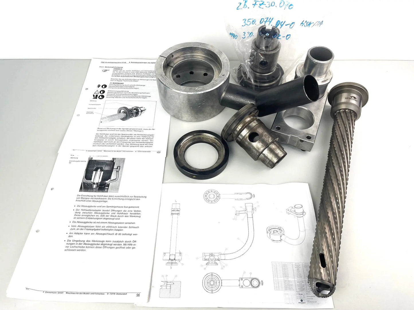 Styropor Absaugglocke für Zimmermann FZ 30 Fräsmaschine gebraucht