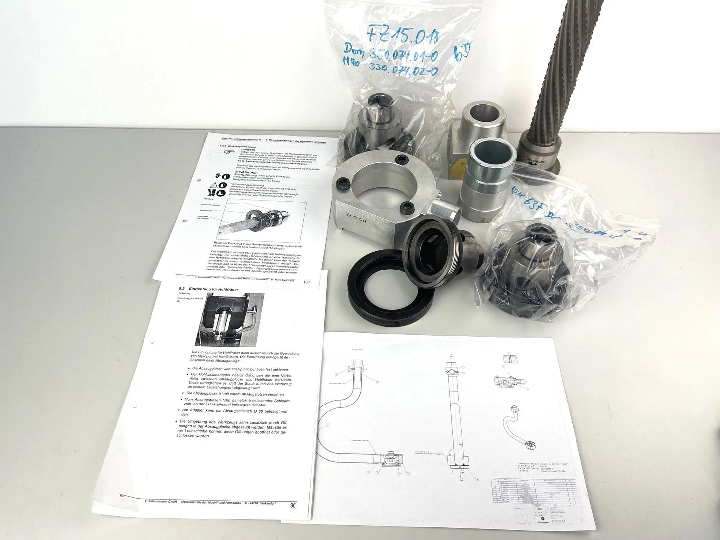 Styropor Absaugglocke für Zimmermann FZ 15 Fräsmaschine gebraucht