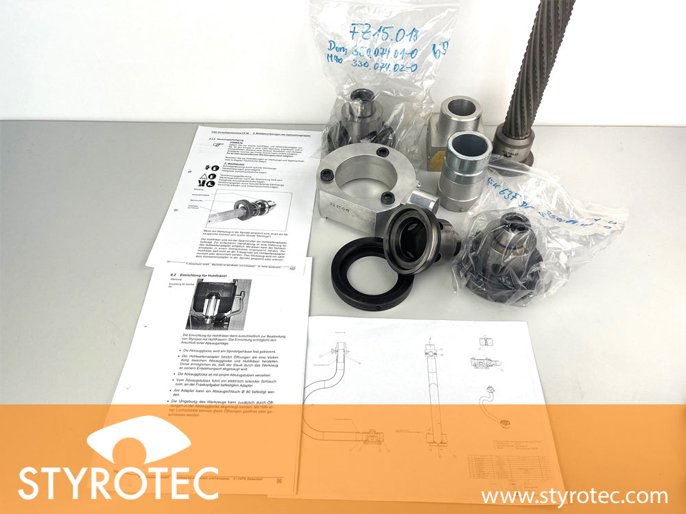 HSK 63F Adapter für Styropor Hohlfräswerkzeuge, original Zimmermann, gebraucht