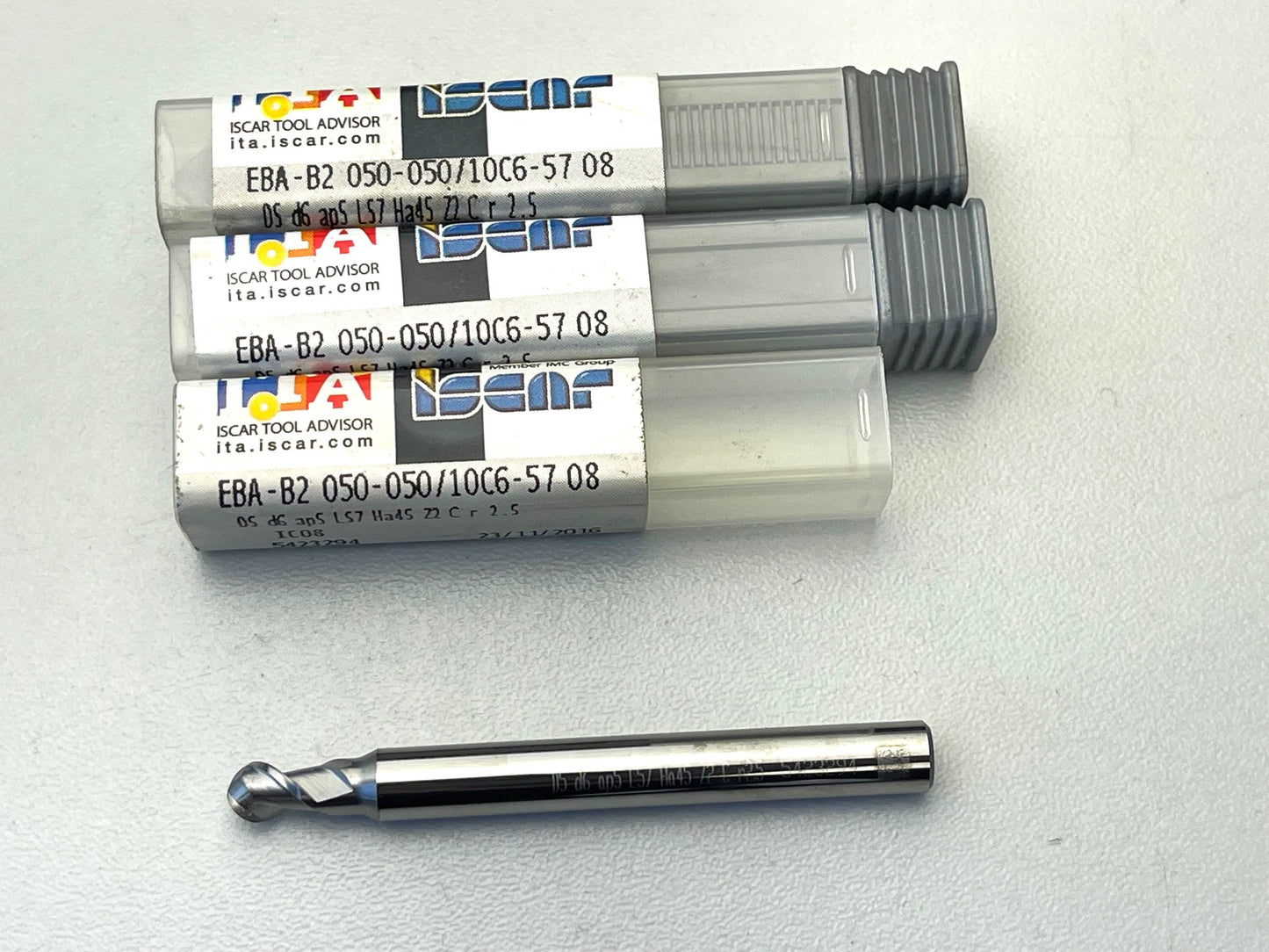 ISCAR Präzisions Vollhartmetall Kugelfräser Ø 5mm für Aluminiumbearbeitung