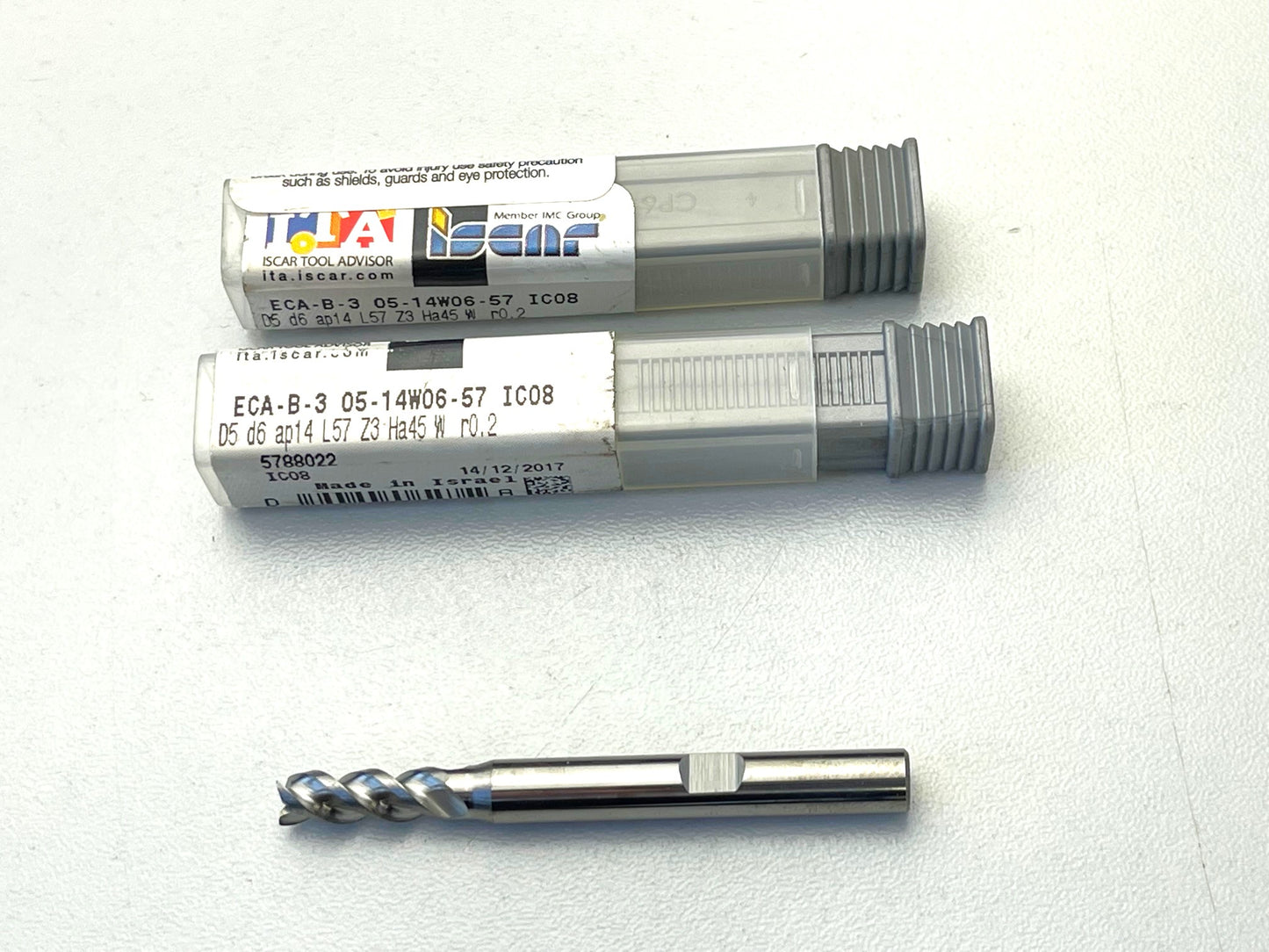 ISCAR Präzisions Vollhartmetall Schaftfräser Ø 5mm für Aluminiumbearbeitung