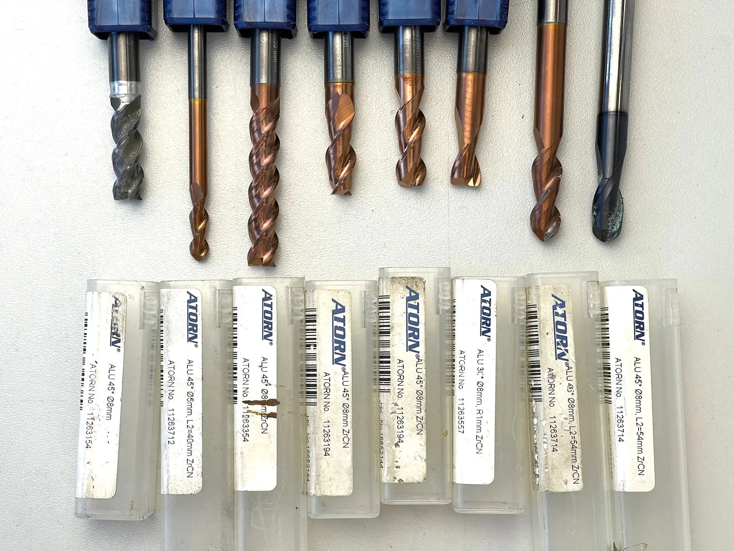 Konvolut gebrauchte VHM Fräser Atorn für Aluminiumbearbeitung 60344