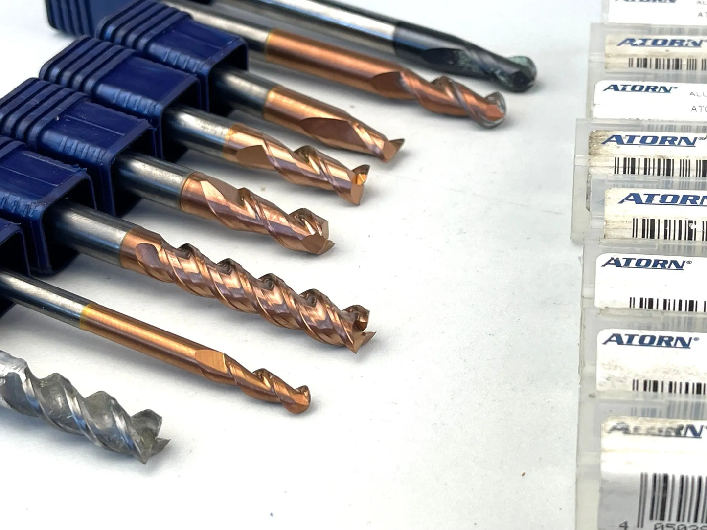 Konvolut gebrauchte VHM Fräser Atorn für Aluminiumbearbeitung 60344