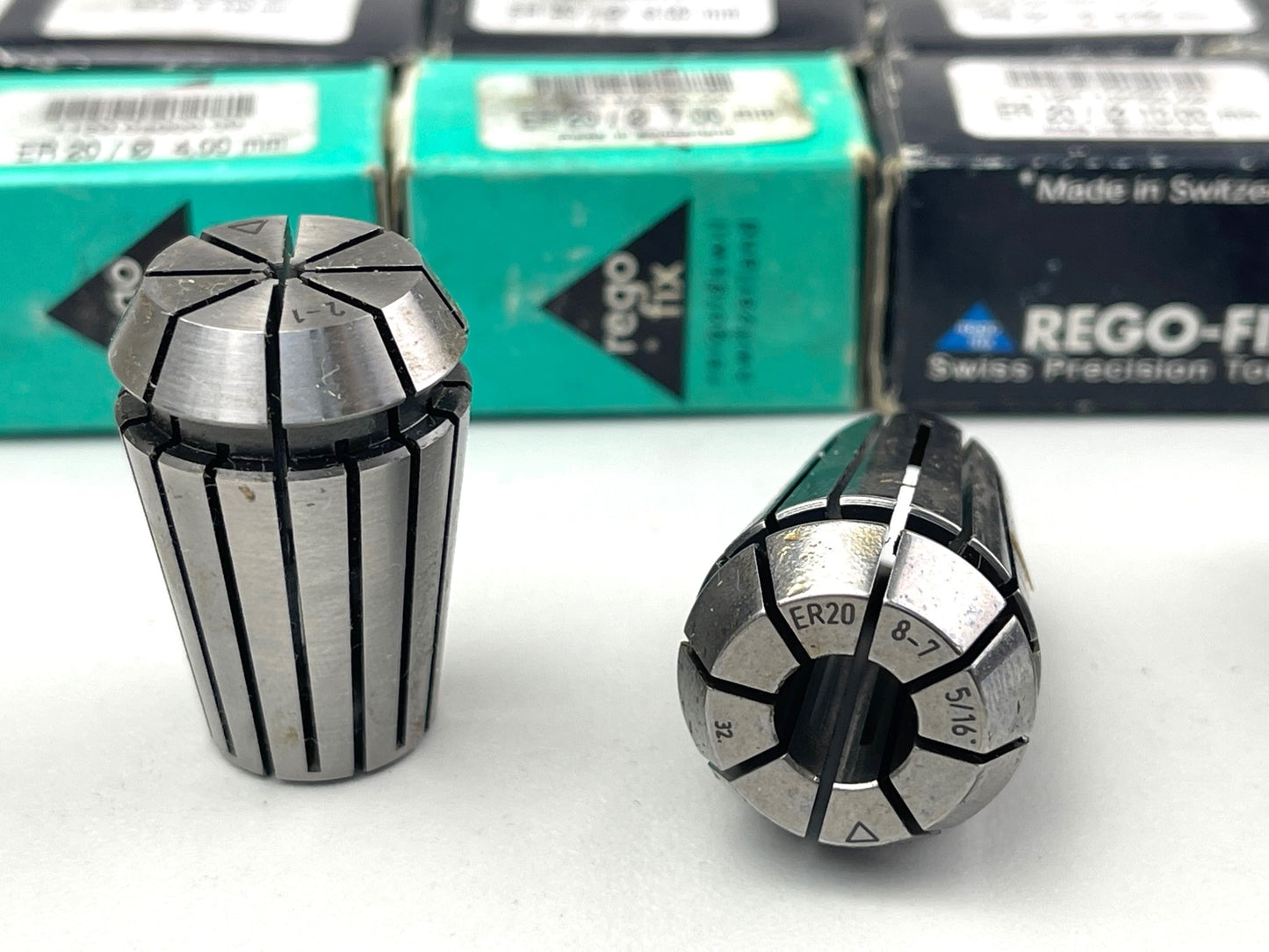 Spannzangenset ER 20, 1 - 12 mm, Rego Fix Standardausführung, neu, 12 tlg.
