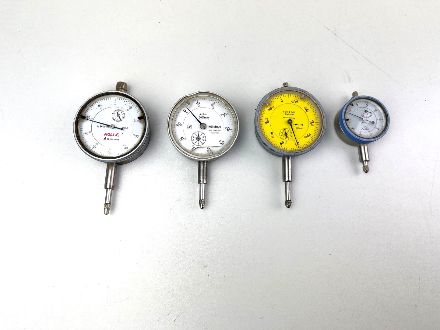 Messuhren gebraucht, 0,01 mm, Gehäuse Ø 58 und 36 mm
