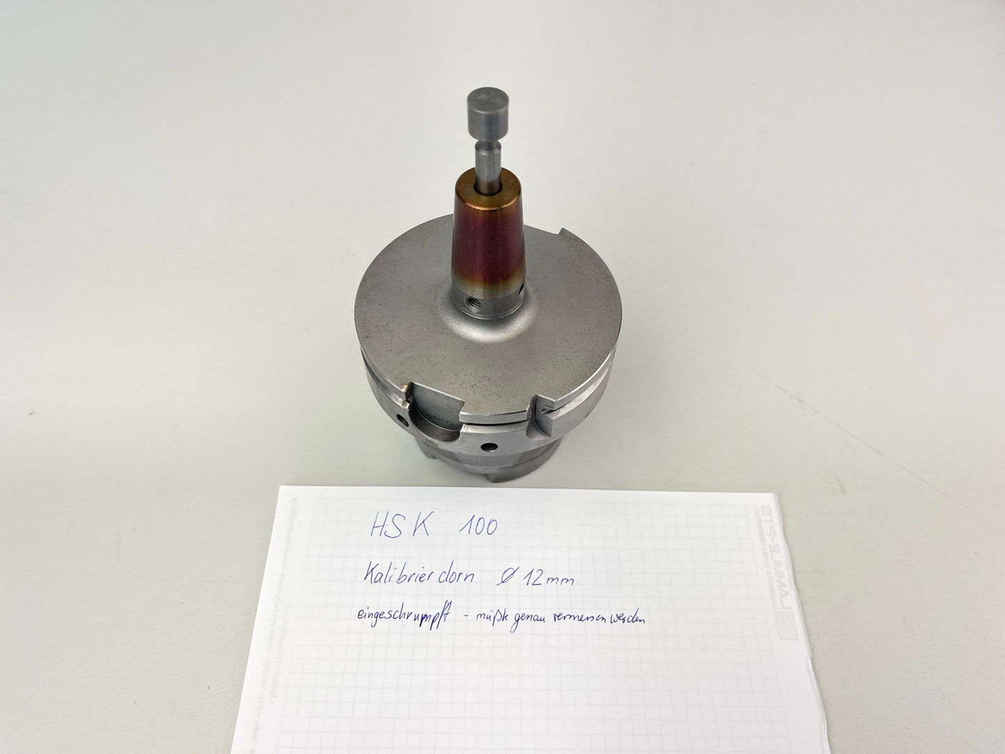 Kalibrierdorn für z.B. Blum Laser Werkzeugvermessung, HSK 100, gebraucht