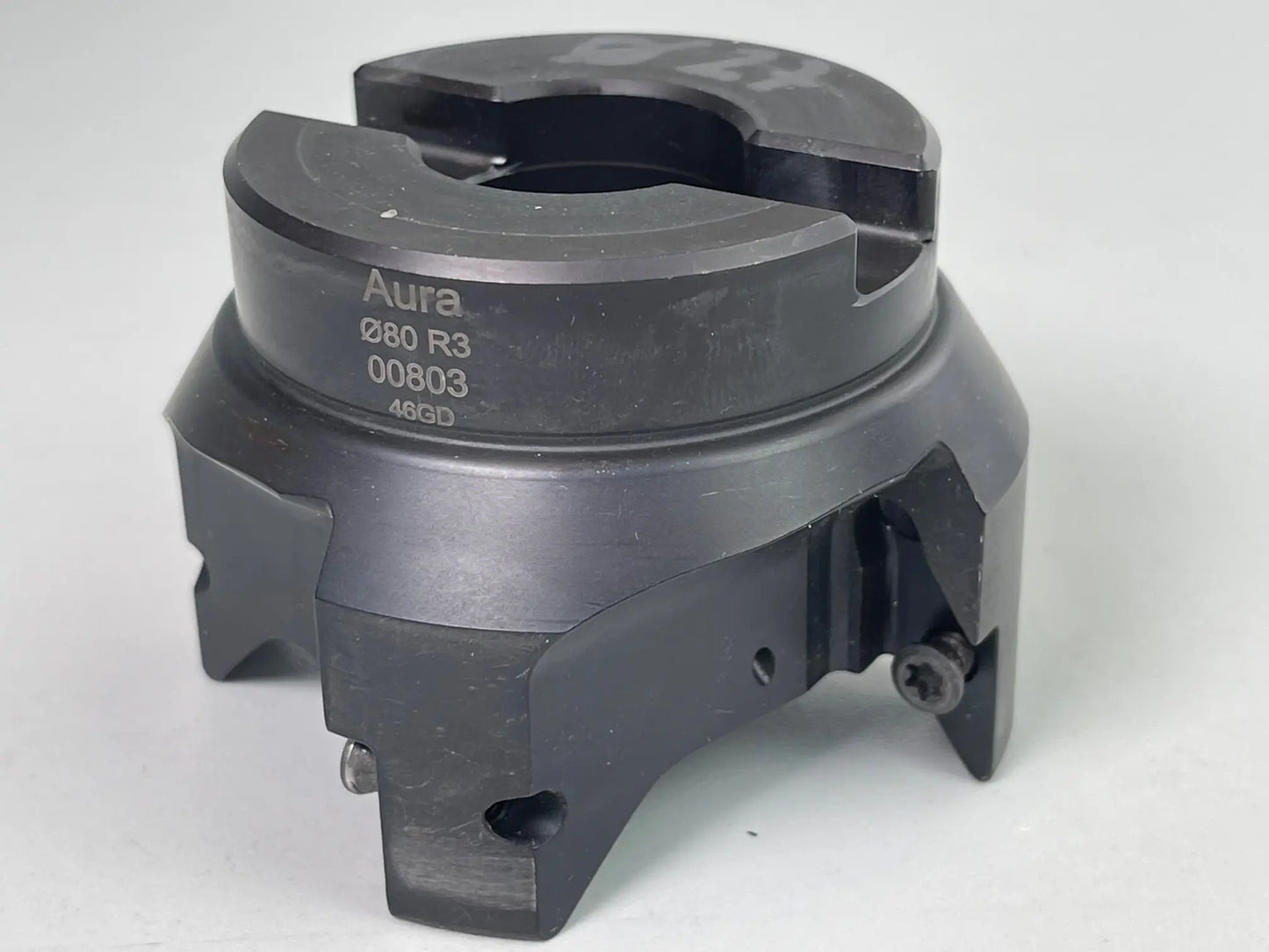 HSC Messerkopf von Aura, gebraucht, Ø 80 mm R3 00803, optional mit HSK63A Werkzeugaufnahme