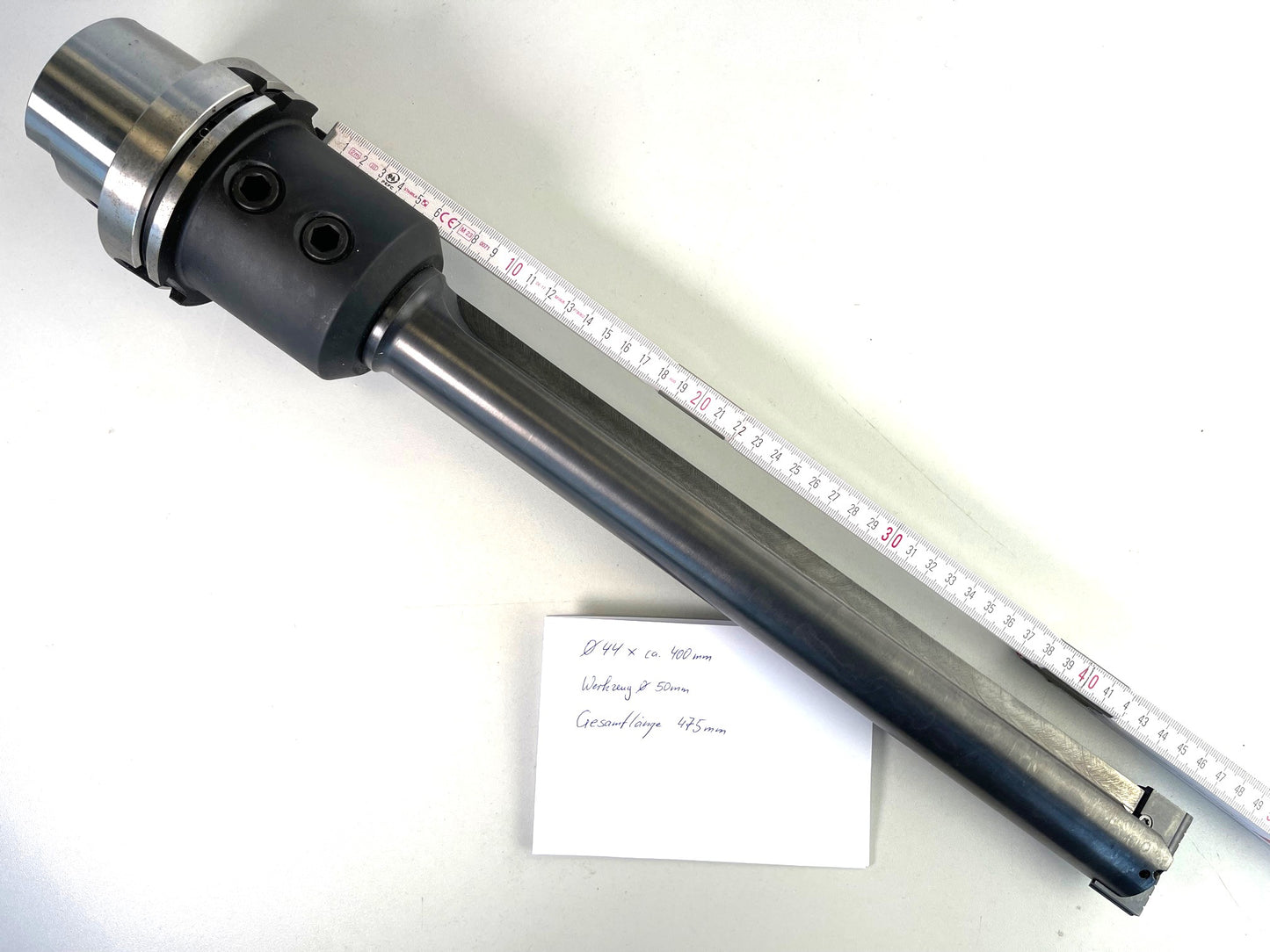 HSK 100A Tieflochbohrer Ø 50 mm, Wendeschneidplatten, Bohrtiefe ca. 400 mm, gebraucht