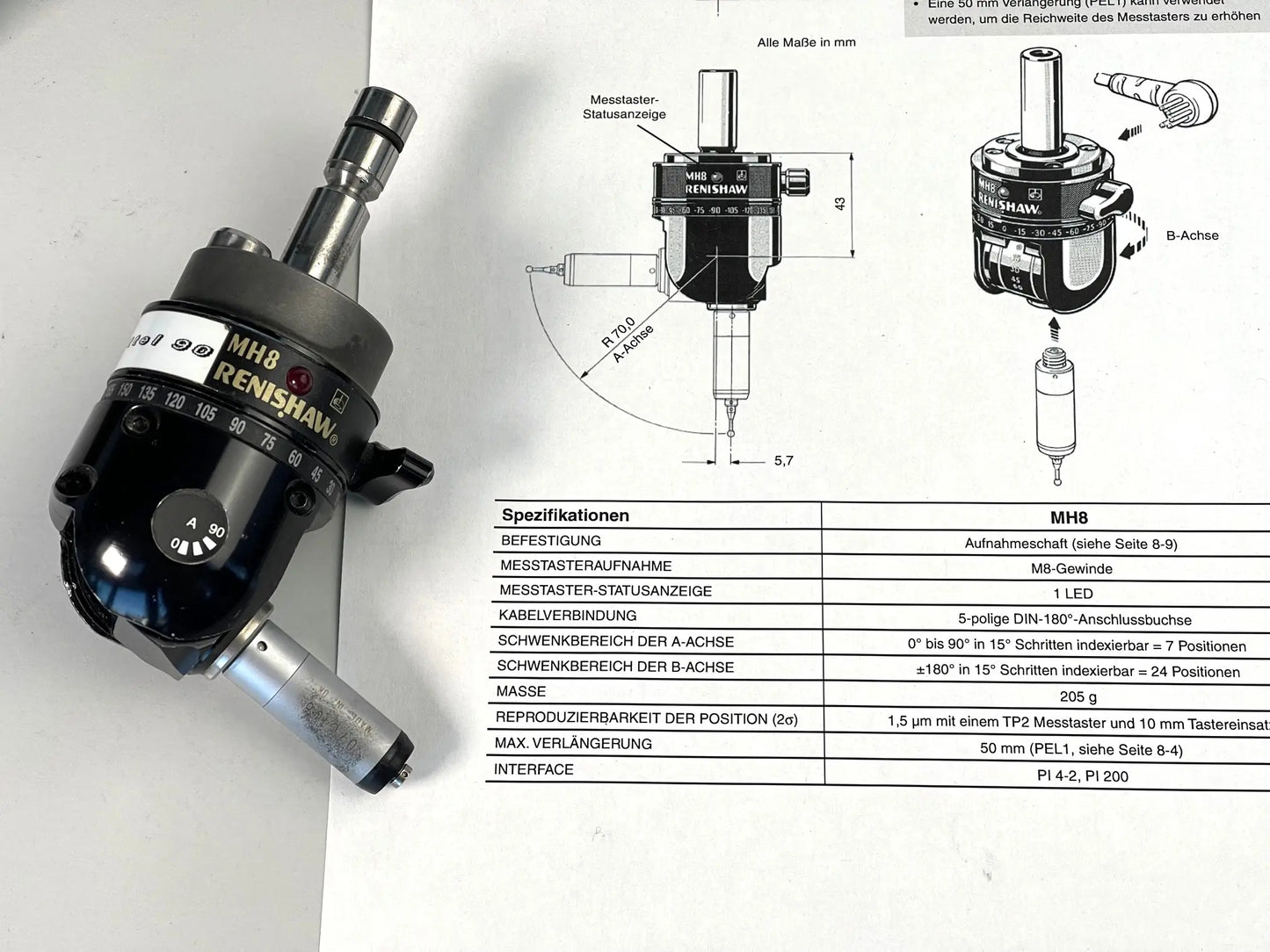 Renishaw MH8 Dreh Schwenkkopf gebraucht #60262