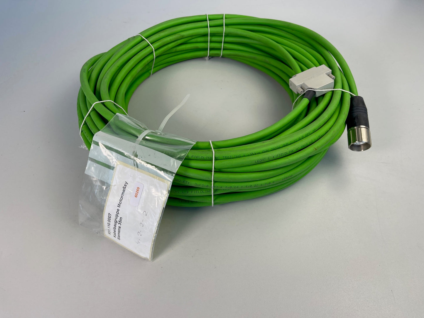 Zimmermann FZ 32, 33, 37 etc. Kabel Siemens Motormesssystem 35 m, neu