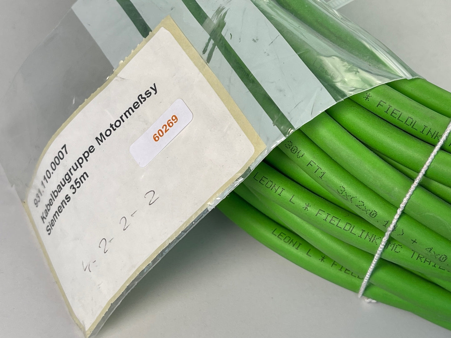 Zimmermann FZ 32, 33, 37 etc. Kabel Siemens Motormesssystem 35 m, neu