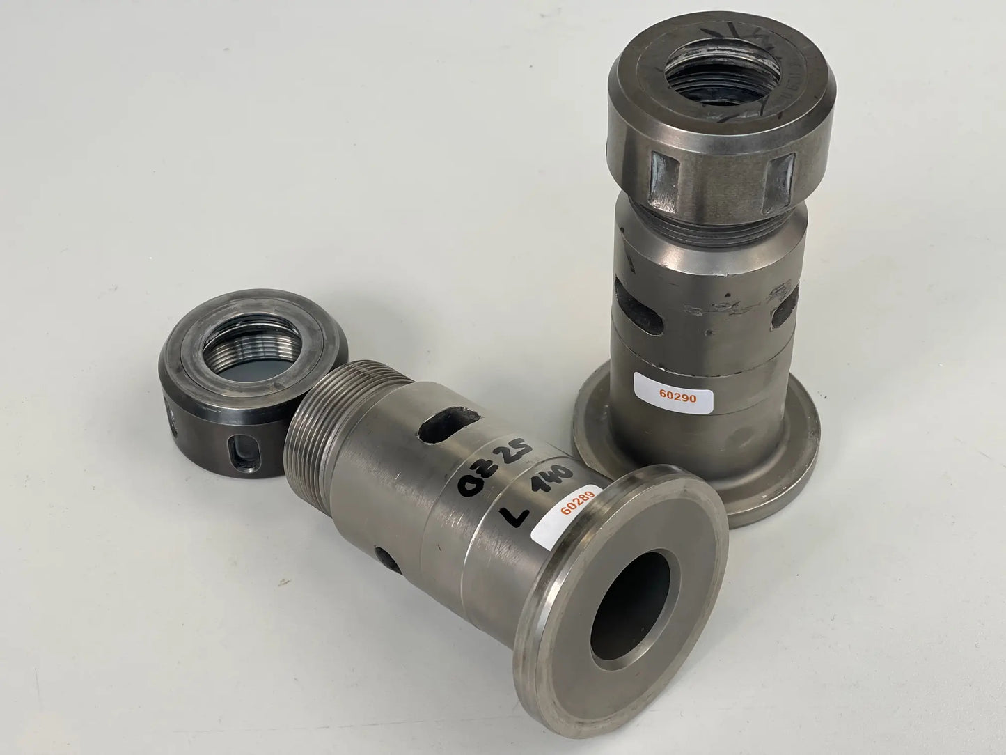 Spannzangenaufnahme Adapter Flansch 78/8, Spannzangen OZ 25 und ER40, gebraucht