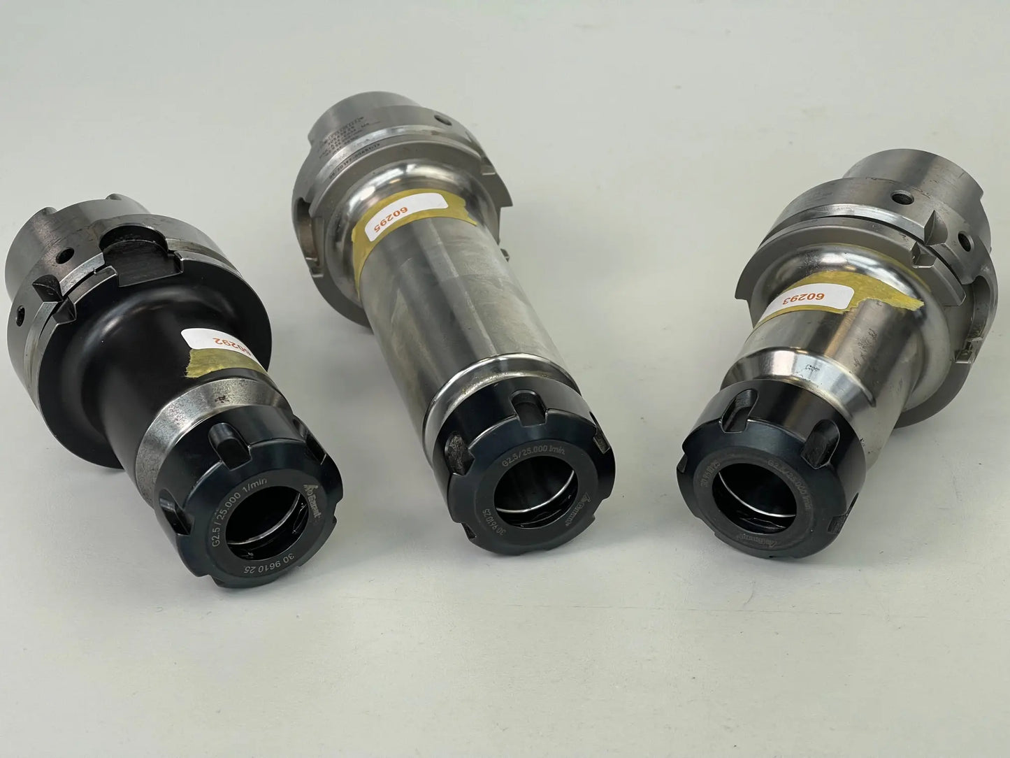 Spannzangenfutter ER 25 HSK 63A, L 75 L 100 und L 160, gebraucht, Garant u Haimer