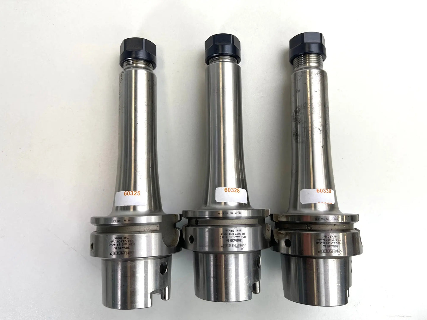 Spannzangenfutter ER 16 HSK 63A, L 100 und L 160, gebraucht Garant