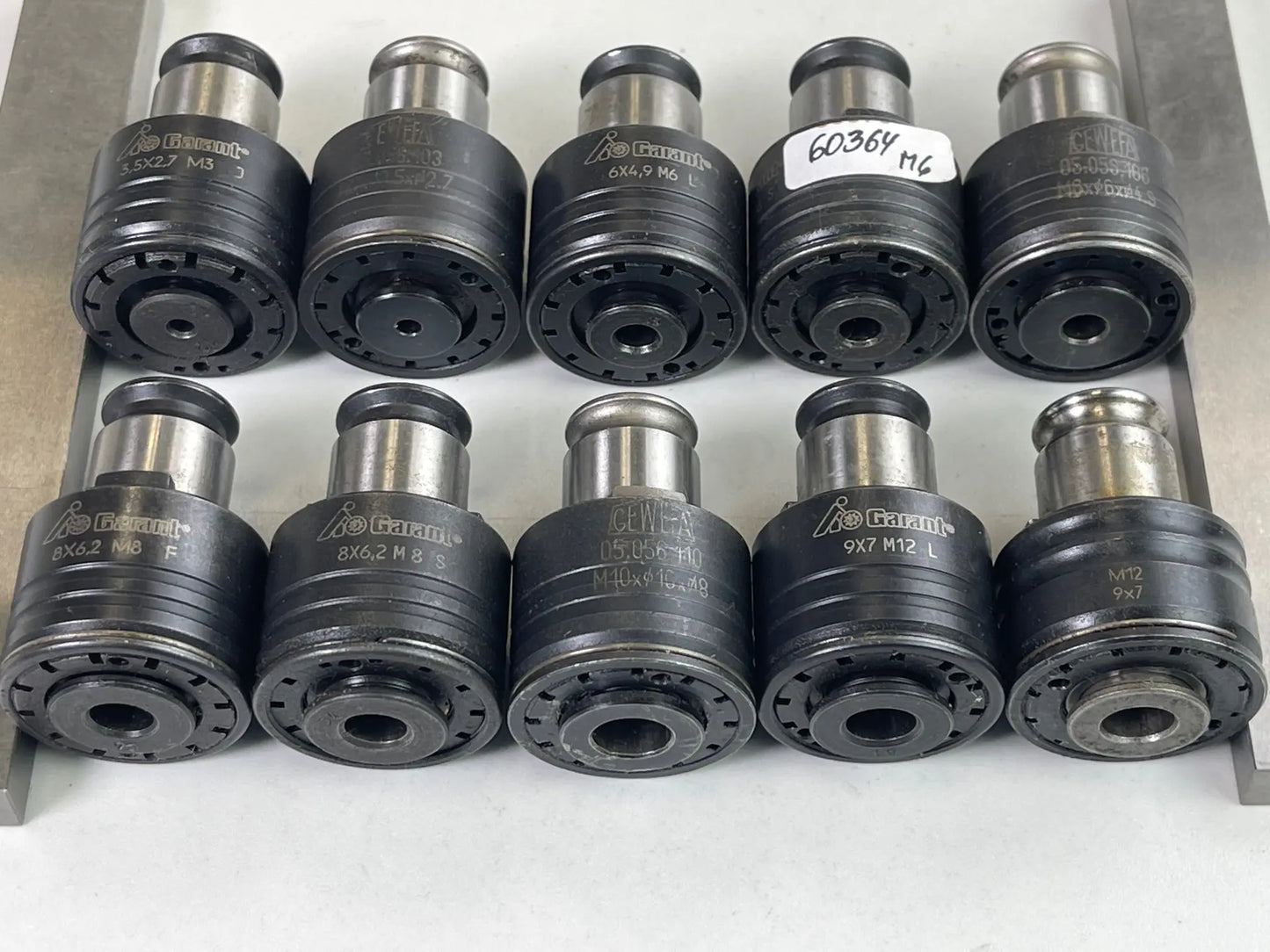 Gewinde schneiden Schnellwechsel Einsätze Ø19mm M3-12, Garant 335610, GEWEFA, Kelch