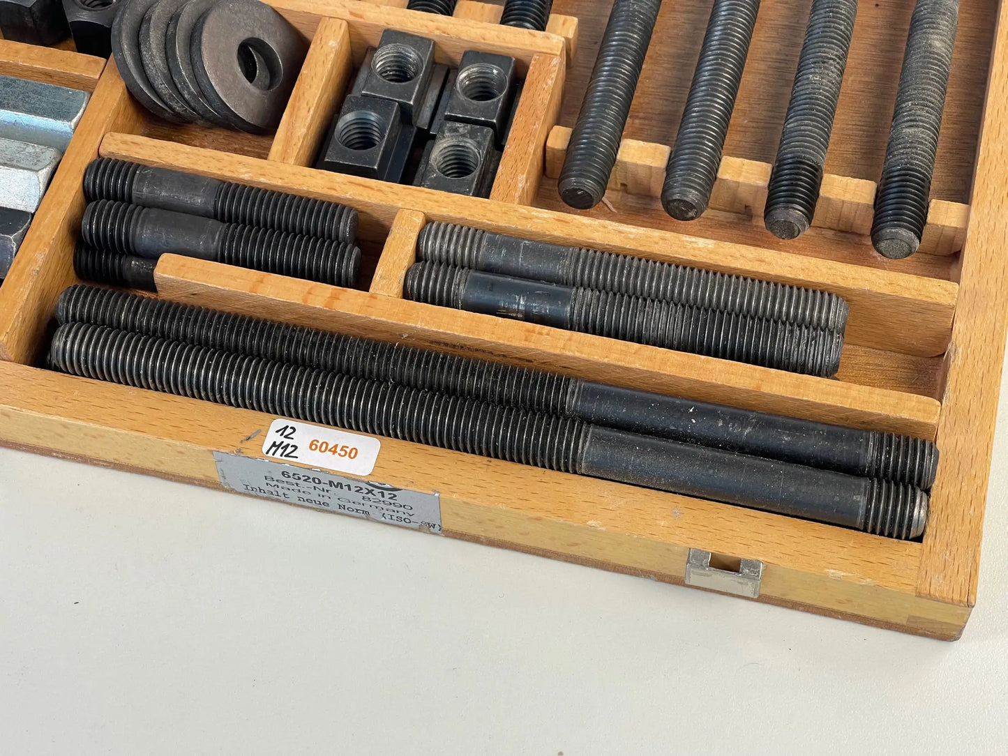 Spannschraubensatz T-Nuten 12/M12 amf, gebraucht 60450