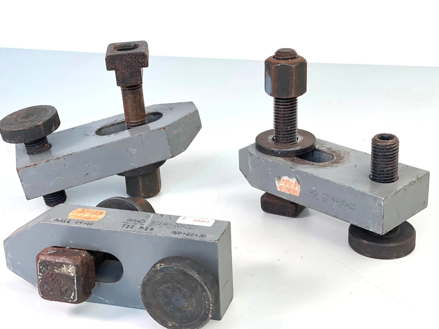 Spanneisen abgeschrägt 25x160 mit Stützschraube, amf, gebraucht