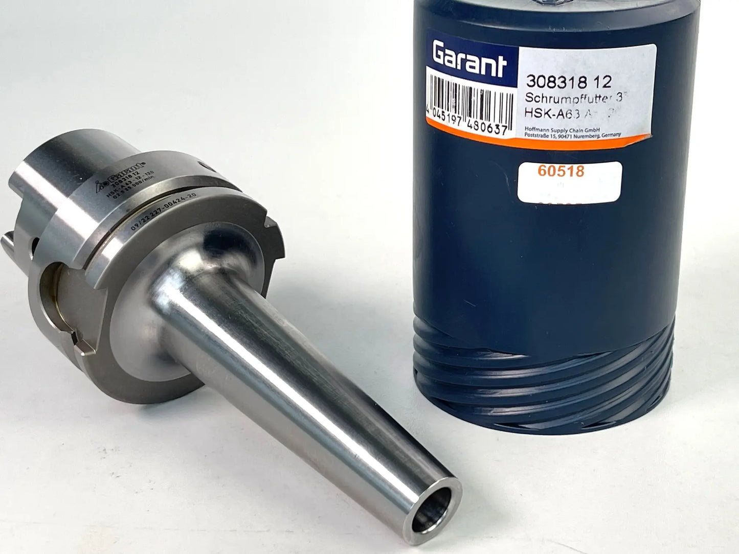 Schrumpffutter 3° schlank HSK 63A, L 120mm, Ø 12 mm neu Garant 308318