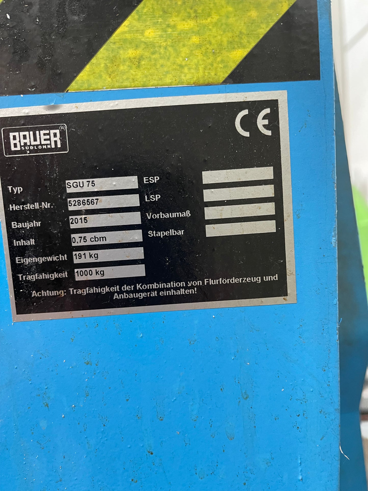 Spänekübel, gebraucht