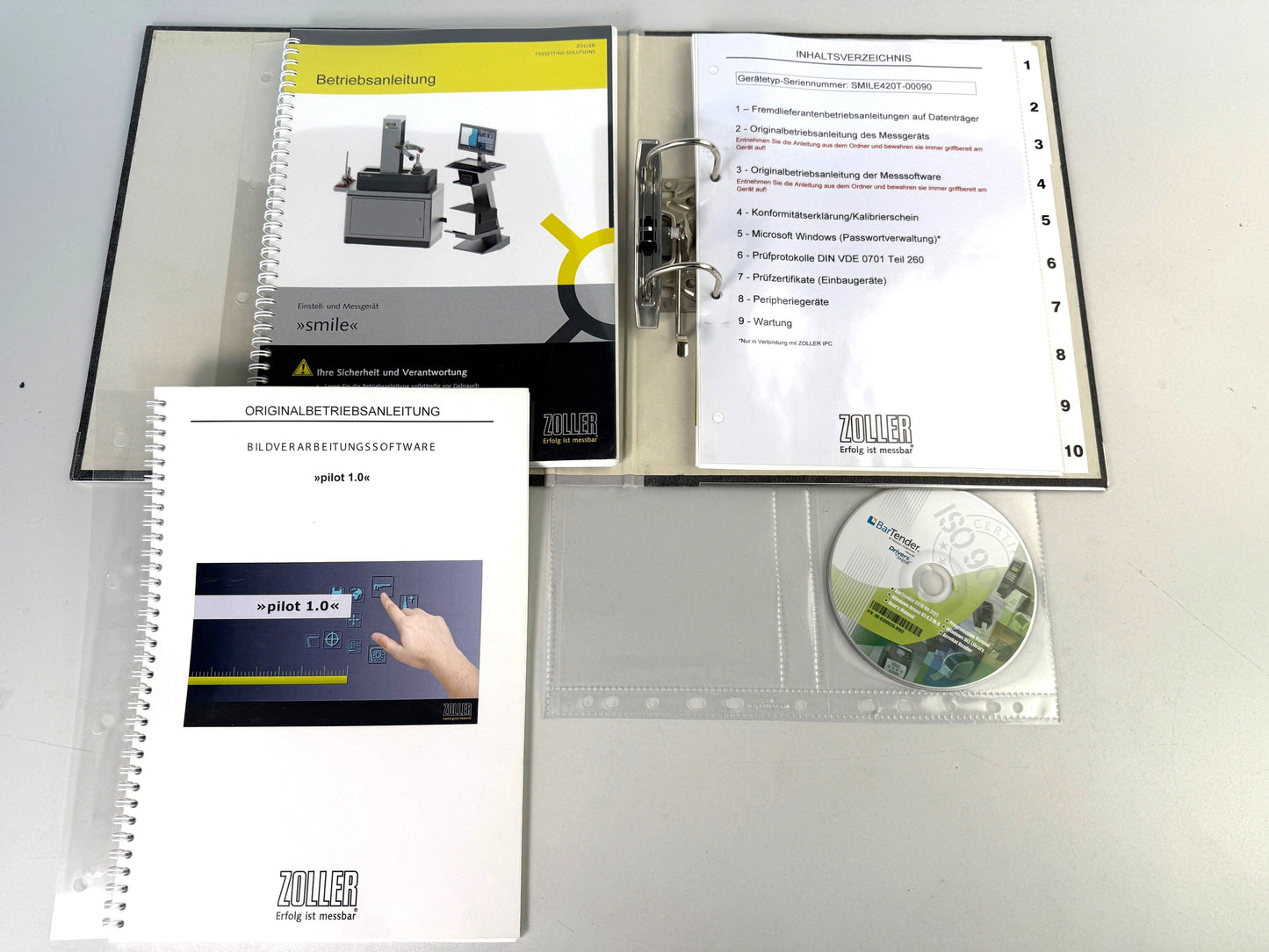Zoller Smile 420T Werkzeug Voreinstellgerät aus 2018, HSK A63, HSK F63, SK40, SK50