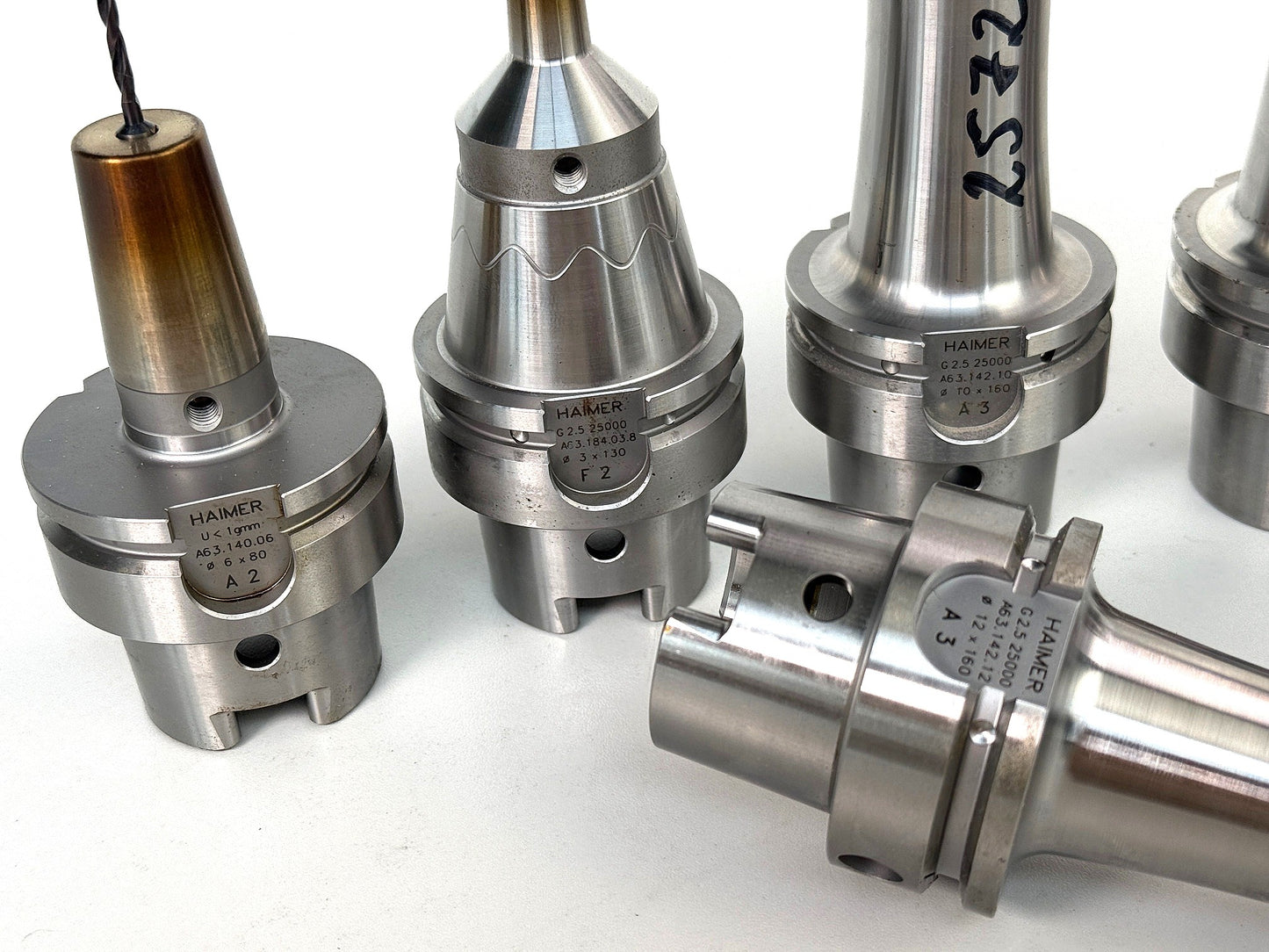 Haimer Schrumpfaufnahmen HSK A63 gebraucht, top Zustand, Konvolut 45 Stck.