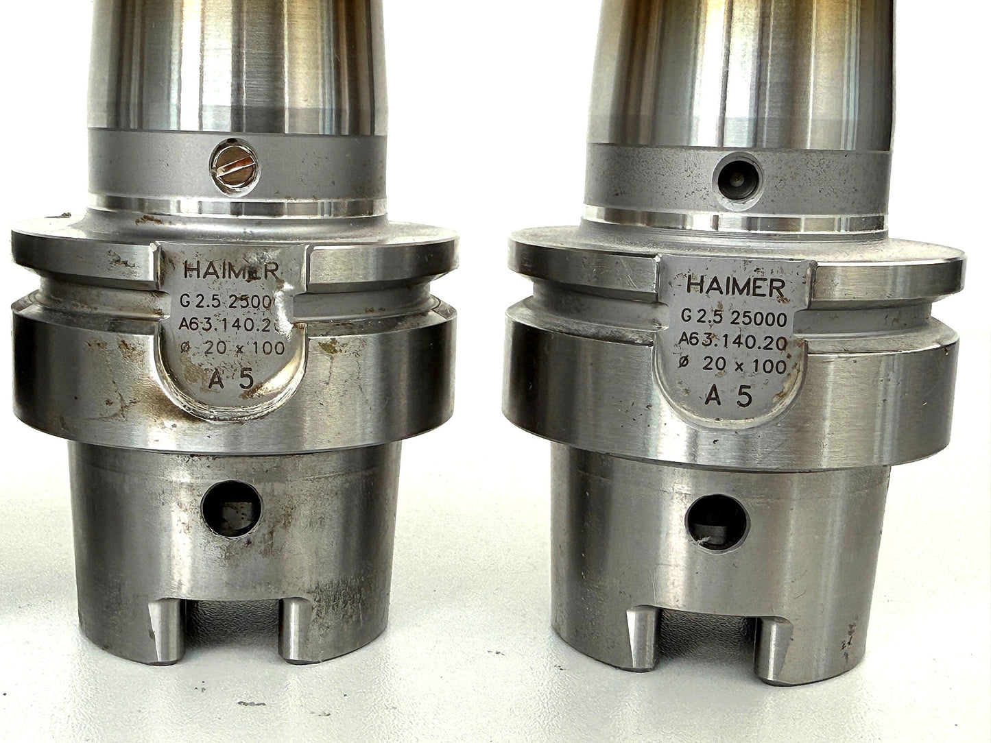 Haimer Schrumpfaufnahmen HSK A63 gebraucht, top Zustand, Konvolut 45 Stck.