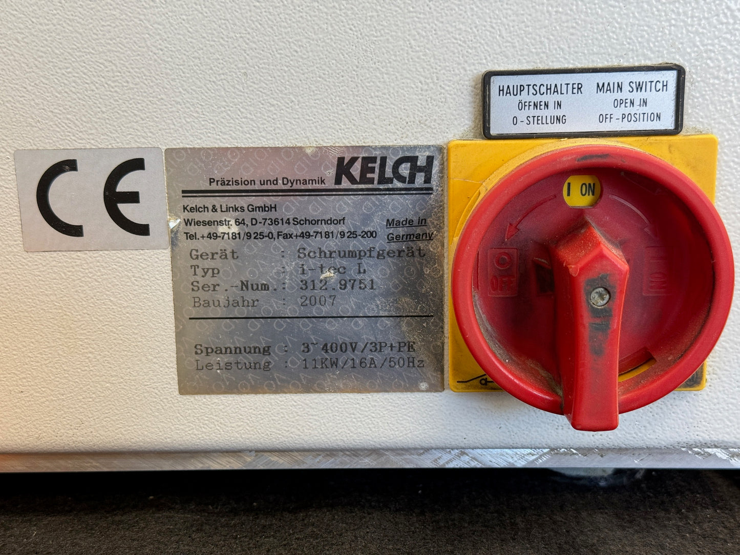 Kelch i-tec L Schrumpfgerät für HSK A63 und SK50 Aufnahmen