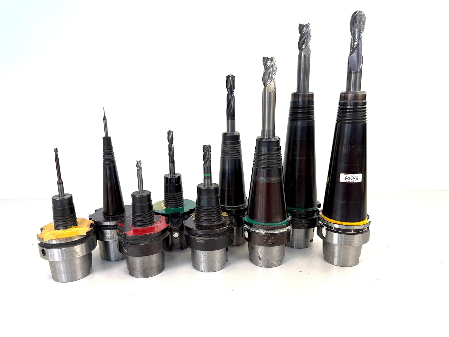 Marquart / PYROquart Schrumpfaufnahmen HSK 63A Konvolut 9 Stück #60546