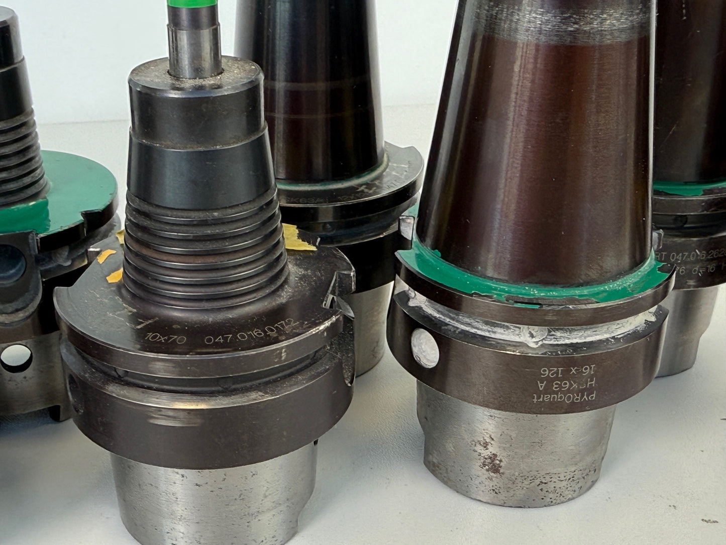Marquart / PYROquart Schrumpfaufnahmen HSK 63A Konvolut 9 Stück #60546