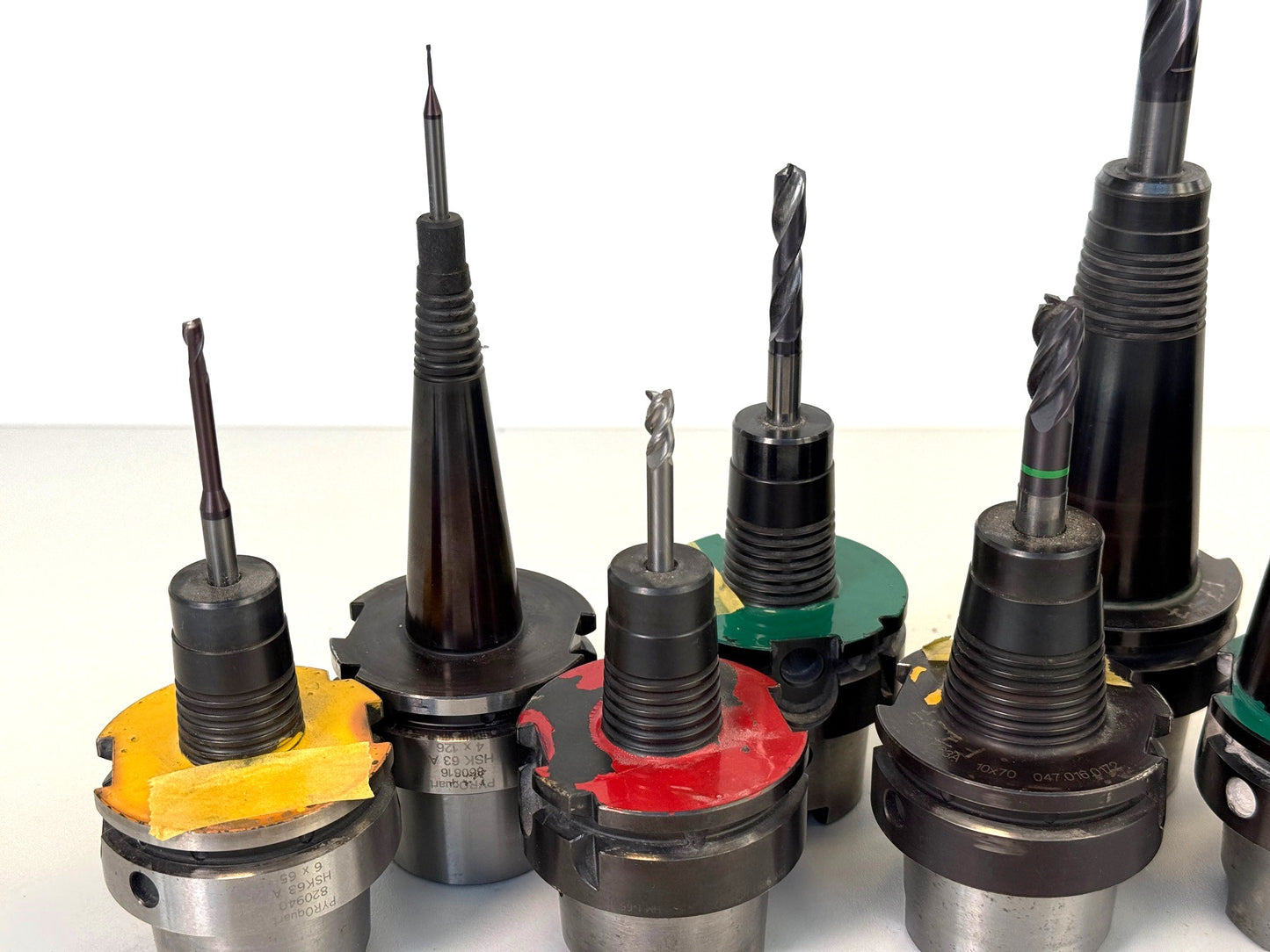 Marquart / PYROquart Schrumpfaufnahmen HSK 63A Konvolut 9 Stück #60546