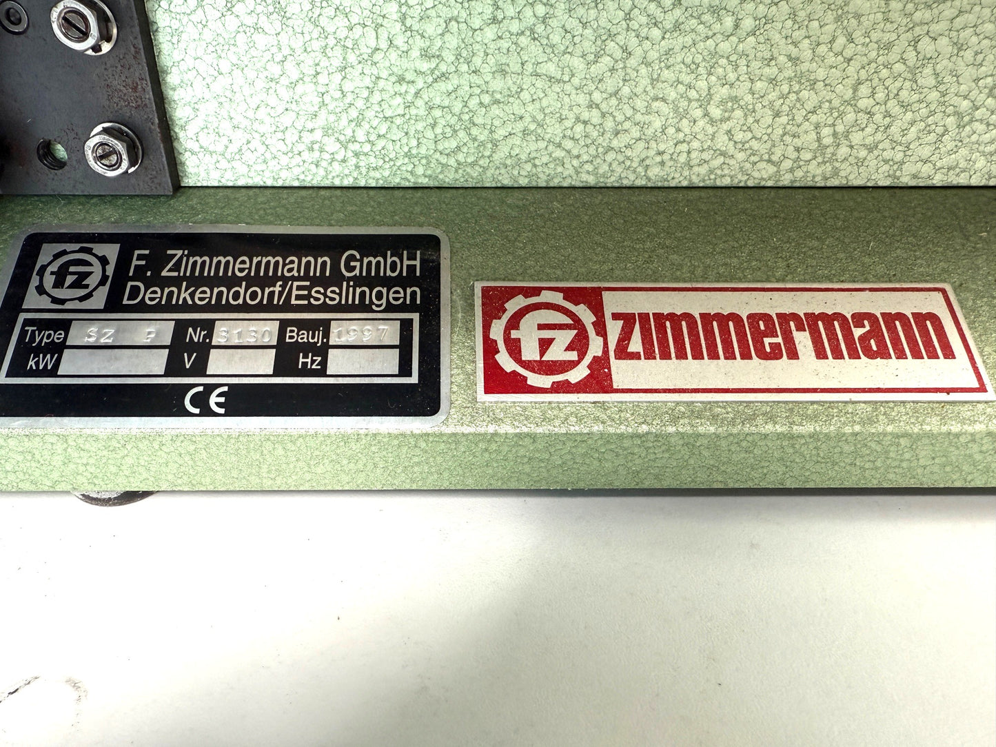 Zimmermann SZP Piccolo, Tellerschleifmaschine 220V, gebraucht
