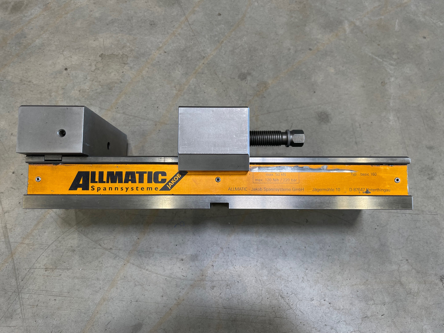 Maschinenschraubstock, gebraucht Allmatic Basic 160