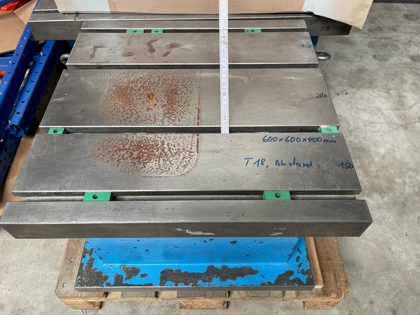 Guss Aufspannwürfel 1200x600x400 mm, massiv, T-Nuten
