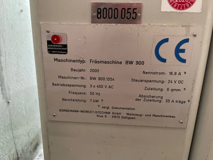Styropor Oberfräsmaschine Bornemann BW 900 gebraucht