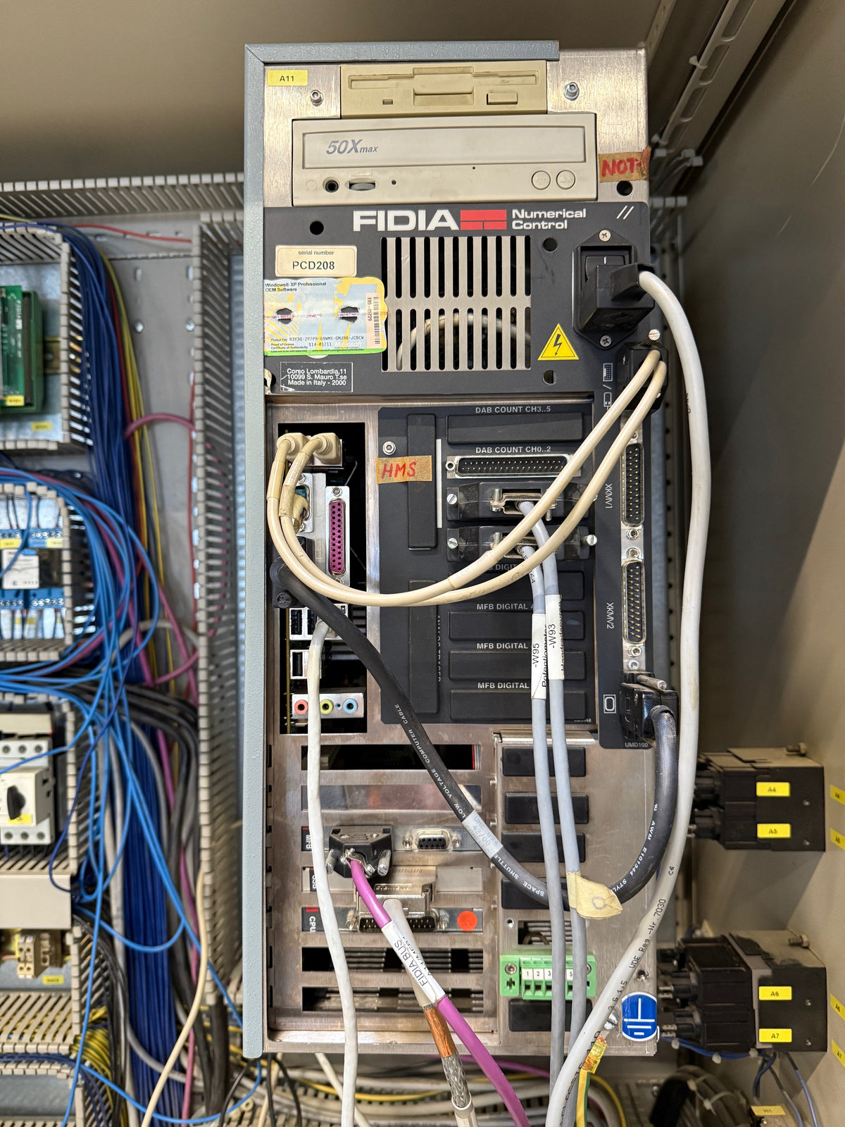Fidia C20 komplette 5-Achs Steuerung im Schaltschrank mit allen Komponenten