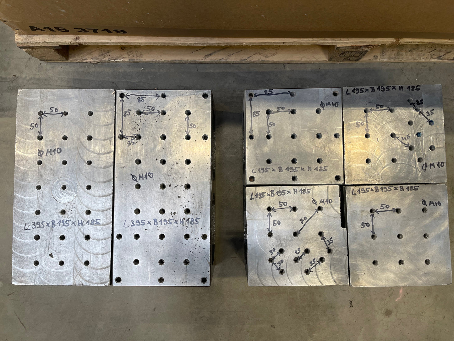 Aufspannwürfel Aluminium verschiedene zusammenpassende Größen