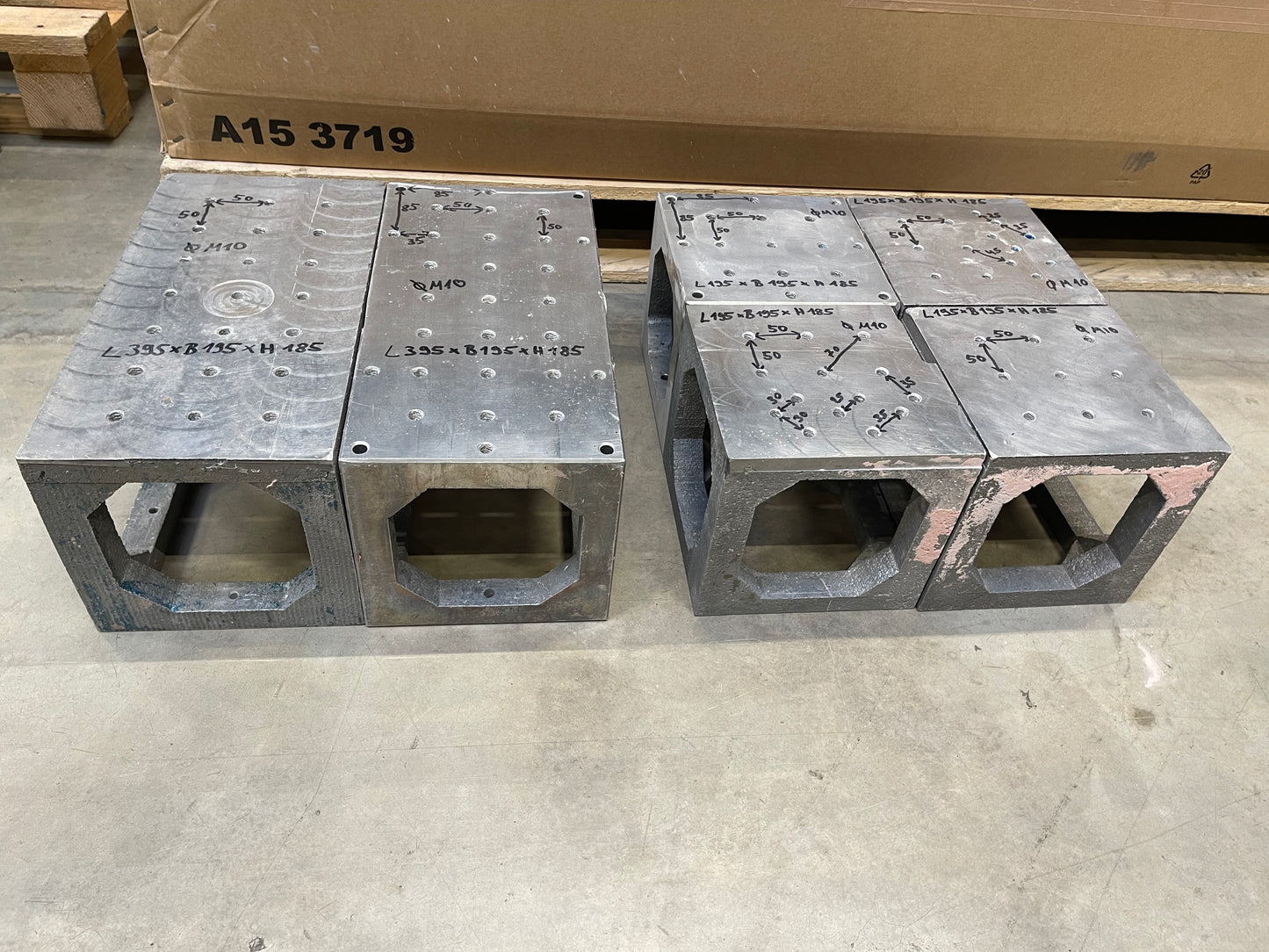 Aufspannwürfel Aluminium verschiedene zusammenpassende Größen