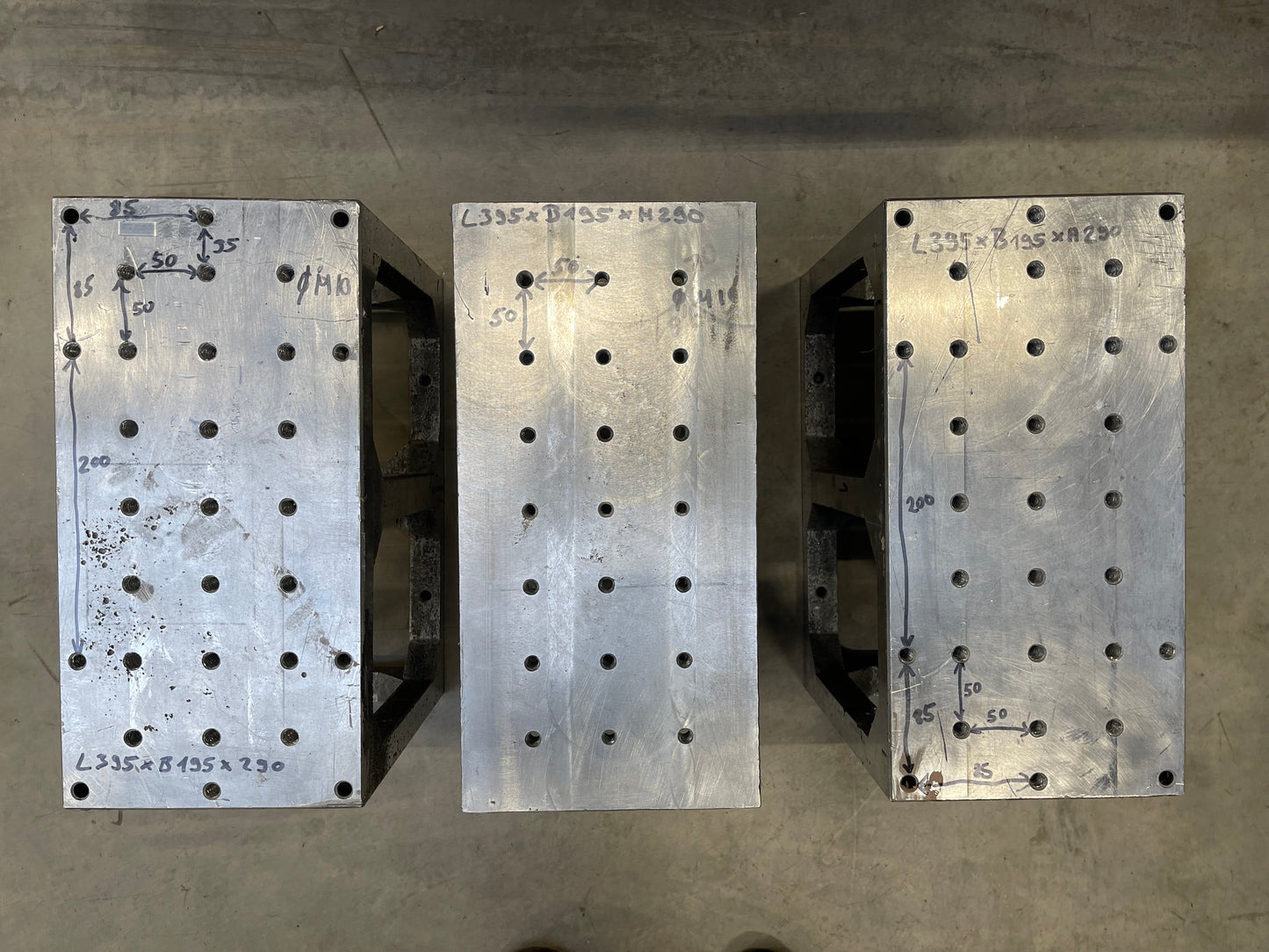 Aufspannwürfel Aluminium verschiedene zusammenpassende Größen
