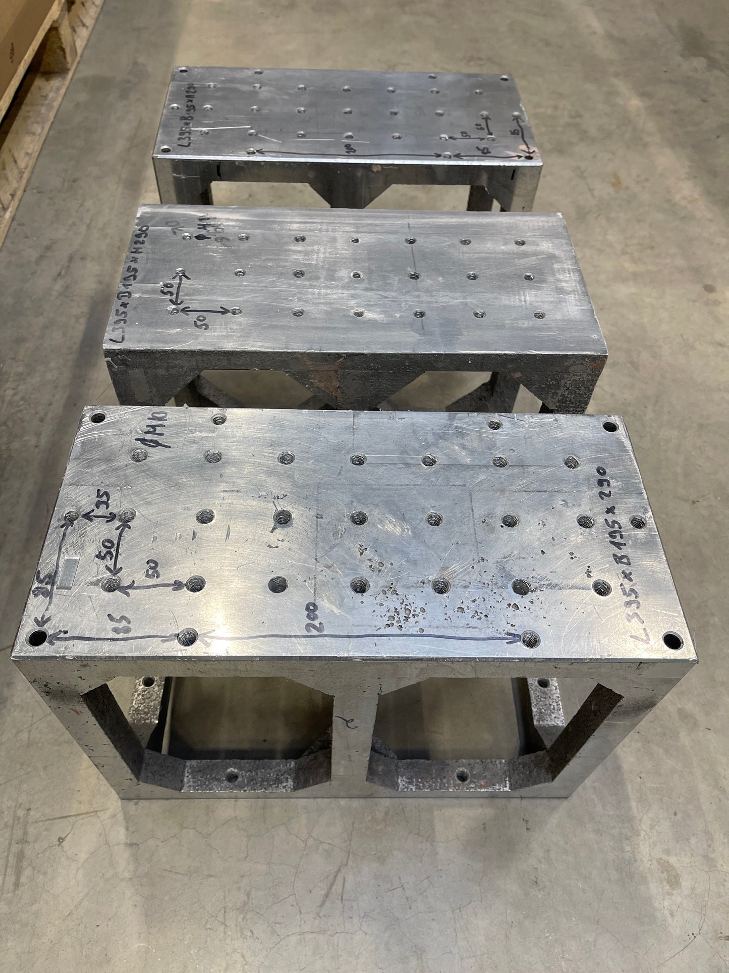 Aufspannwürfel Aluminium verschiedene zusammenpassende Größen