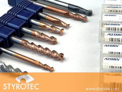 Konvolut gebrauchte VHM Fräser Atorn für Aluminiumbearbeitung 60344
