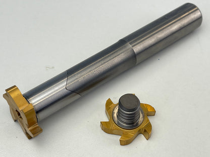 ISCAR Nuten Fräskopf Ø 27,7 mm, T10 Gewinde, pro Paar, gebraucht