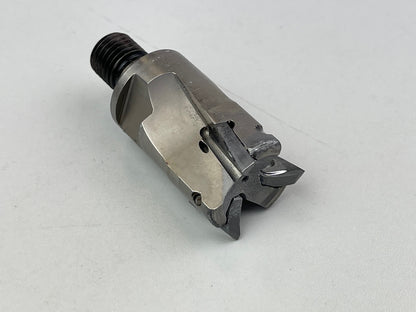 Schaft Eckfräser Ø 32 mm, 3 Schneiden, aufschraubbar M16, gebraucht Tungaloy