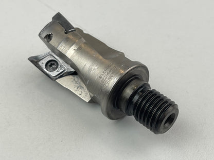 Schaft Eckfräser Ø 32 mm, 3 Schneiden, aufschraubbar M16, gebraucht Tungaloy
