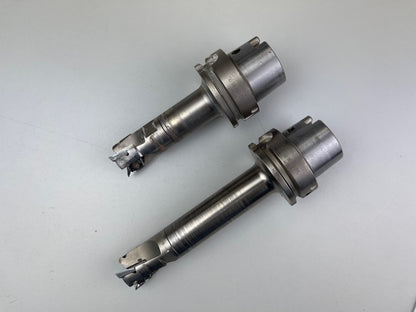 Schaft Eckfräser Ø 32 mm, 3 Schneiden, aufschraubbar M16, gebraucht Tungaloy