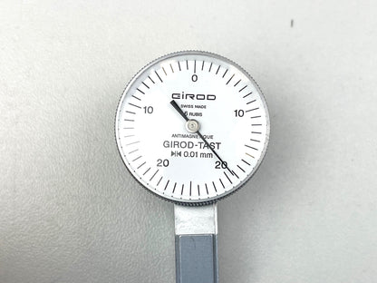 Fühlhebel Messgerät Girod, Tastarm 36,5mm, Gehäuse 29 mm, gebraucht