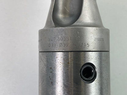 HSK 100A Komet Wendeschneidplatten Tieflochbohrer Ø 33 - 39 mm, Bohrtiefe ca. 215 mm, verstellbar, Modular