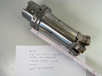 HSK 100A Plan Aufsteckfräser Ø 80mm Boehlerit, L 160 mm gebraucht