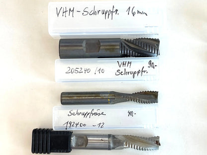 Schaftfräser VHM Schruppfräser Konvolut Ø 3,5 - 16 mm gebraucht #60261