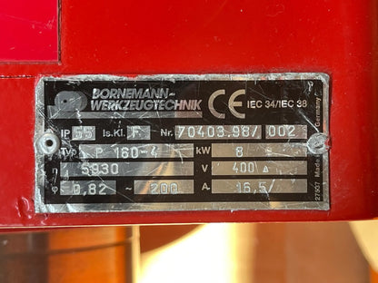 Styropor Hohl Frässpindel Bornemann P 160 überholt für CNC Maschinen BW